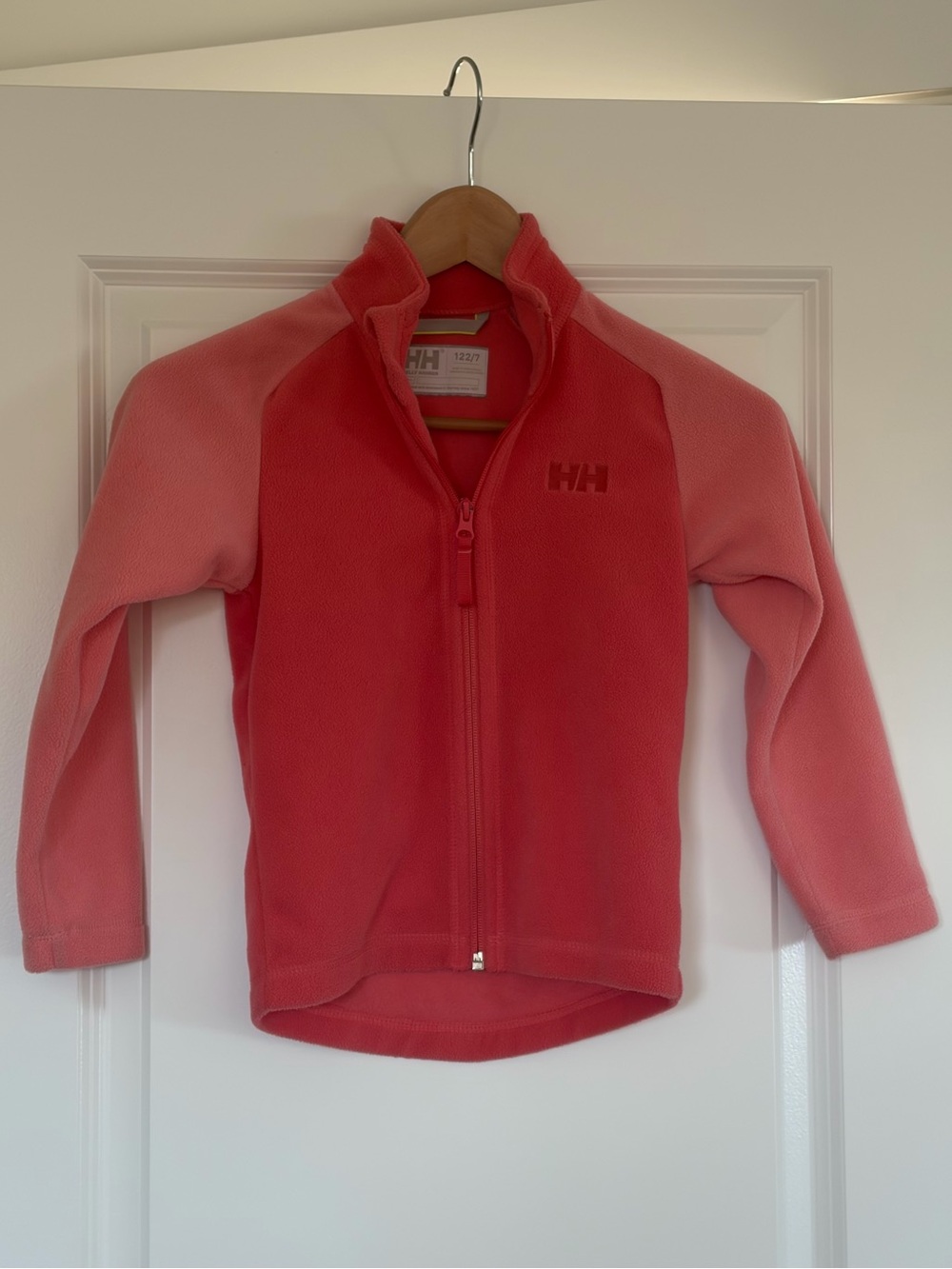 Helly Hansen Kids Coral Pink Zip Fleece Jacket / never worn